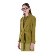 Silvian Heach Blazer med knytband i midjan Green, Dam