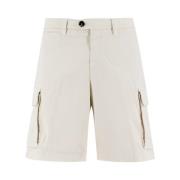 Brunello Cucinelli Mångsidiga Bermuda Shorts White, Herr