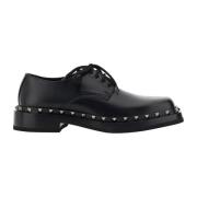 Valentino Garavani Rockstud Derby Skor Black, Herr