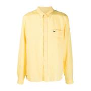 Lacoste Stiliga Lacoste Skjortor Yellow, Herr