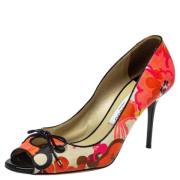 Jimmy Choo Pre-owned Pre-owned Canvas klackskor Multicolor, Dam