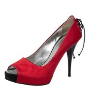 Giuseppe Zanotti Pre-owned Pre-owned Satin klackskor Red, Dam