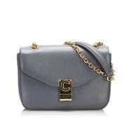 Celine Vintage Pre-owned Laeder axelremsvskor Gray, Dam