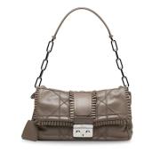 Dior Vintage Pre-owned Laeder axelremsvskor Gray, Dam