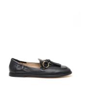 Pomme D'or Svart Läder Moccasin Black, Dam