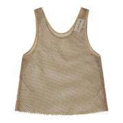 Munthe Elegant Topp med Spridda Stenar Beige, Dam