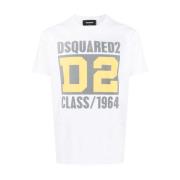 Dsquared2 T-shirt med logotryck White, Herr