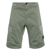 C.p. Company Gröna Cargo Shorts med Lens Detalj Green, Herr