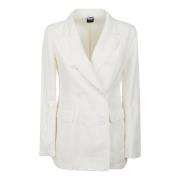 Aspesi Doppiopetto Regolare Blazer Beige, Dam