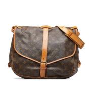 Louis Vuitton Vintage Pre-owned Canvas louis-vuitton-vskor Brown, Dam