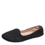 Bottega Veneta Vintage Pre-owned Mocka lgskor Black, Dam