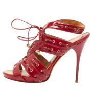 Alexander McQueen Pre-owned Pre-owned Laeder sandaler Red, Dam