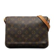 Louis Vuitton Vintage Pre-owned Laeder axelremsvskor Brown, Dam