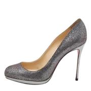 Christian Louboutin Pre-owned Pre-owned Tyg klackskor Gray, Dam