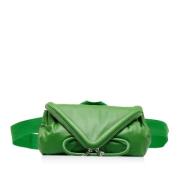 Bottega Veneta Vintage Pre-owned Laeder handvskor Green, Dam