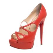 Christian Louboutin Pre-owned Pre-owned Laeder klackskor Orange, Dam