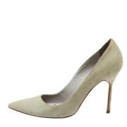 Manolo Blahnik Pre-owned Pre-owned Mocka klackskor Green, Dam