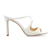 Jimmy Choo Pärldekorerade Anise Klackmules White, Dam