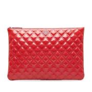 Chanel Vintage Pre-owned Laeder chanel-vskor Red, Dam