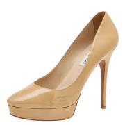 Jimmy Choo Pre-owned Pre-owned Laeder klackskor Beige, Dam