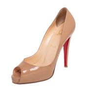 Christian Louboutin Pre-owned Pre-owned Laeder klackskor Beige, Dam