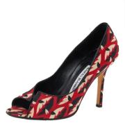 Manolo Blahnik Pre-owned Pre-owned Tyg klackskor Multicolor, Dam