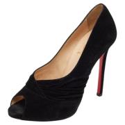 Christian Louboutin Pre-owned Pre-owned Mocka klackskor Black, Dam