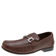 Salvatore Ferragamo Pre-owned Pre-owned Laeder lgskor Brown, Dam