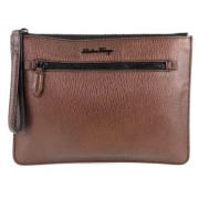 Salvatore Ferragamo Pre-owned Pre-owned Läder handvskor Brown, Dam