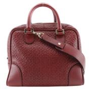 Loewe Pre-owned Pre-owned Läder handvskor Red, Dam