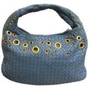 Bottega Veneta Vintage Pre-owned Laeder handvskor Blue, Dam