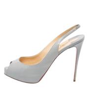 Christian Louboutin Pre-owned Pre-owned Laeder sandaler Gray, Dam