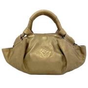 Loewe Pre-owned Pre-owned Läder handvskor Beige, Dam