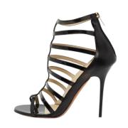 Jimmy Choo Pre-owned Pre-owned Laeder sandaler Black, Dam