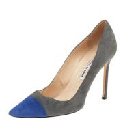 Manolo Blahnik Pre-owned Pre-owned Mocka klackskor Gray, Dam