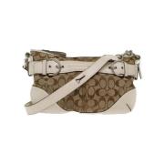 Coach Pre-owned Pre-owned Canvas axelremsvskor Beige, Dam