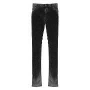 Dsquared2 Svarta Bomullsvelvet Jeans för Män Black, Herr