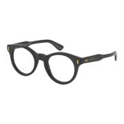 Gucci Vintage Runda Svarta Optiska Glasögon Black, Unisex