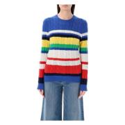 Ralph Lauren Julianna Cashmere Stripe Tröja Multicolor, Dam