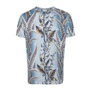 Etro Botaniskt Tryck T-shirts och Polos Blue, Herr