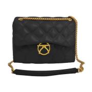 Kocca Vadderad väska med kedja crossbody-rem Black, Dam