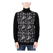 Antony Morato Tryckt Turtleneck Stickat Multicolor, Herr