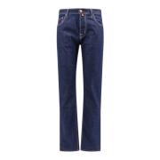 Jacob Cohën Blå Slim Fit Jeans Blue, Herr