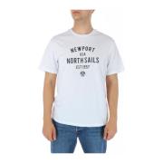North Sails Vit kortärmad T-shirt White, Herr