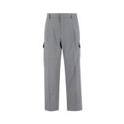 Brioni Straight Trousers Gray, Herr