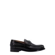 Versace Svarta Loaferskor med La Greca Print Black, Herr