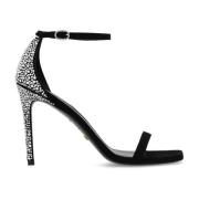 Stuart Weitzman ‘Nudistcurve Royale’ mockasandaler med klack Black, Da...