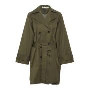 InWear Stilfull Timonaiw Trenchcoat i Beetle Green Green, Dam