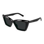 Saint Laurent SL 657 001 Sunglasses Black, Dam