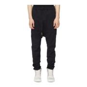 Boris Bidjan Saberi Bomulls- och Linnebyxor Black, Herr